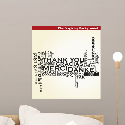 thanksgiving background Wall Decal