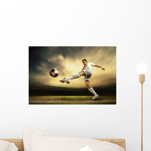 Shoot Football Player Outdoor