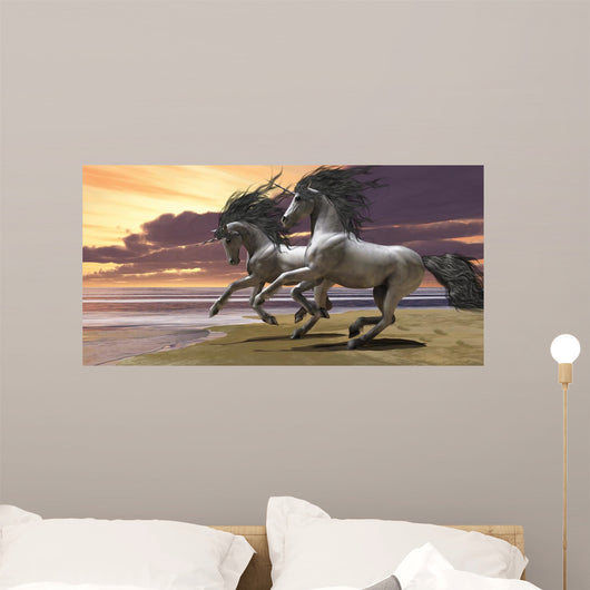 Playing Unicorns Part 1 Wall Mural