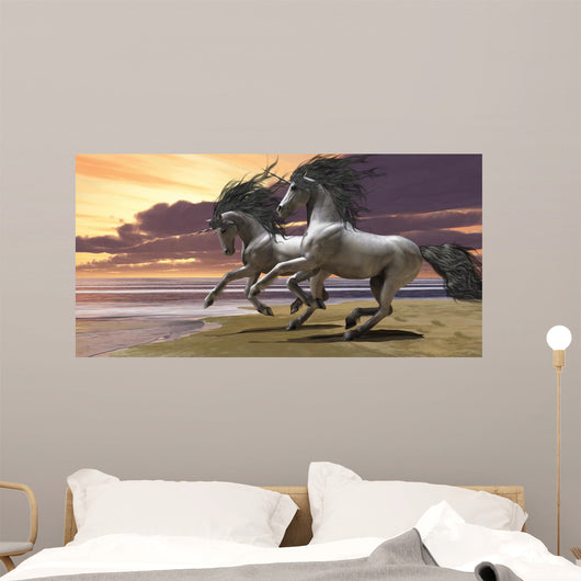Playing Unicorns Part 1 Wall Mural
