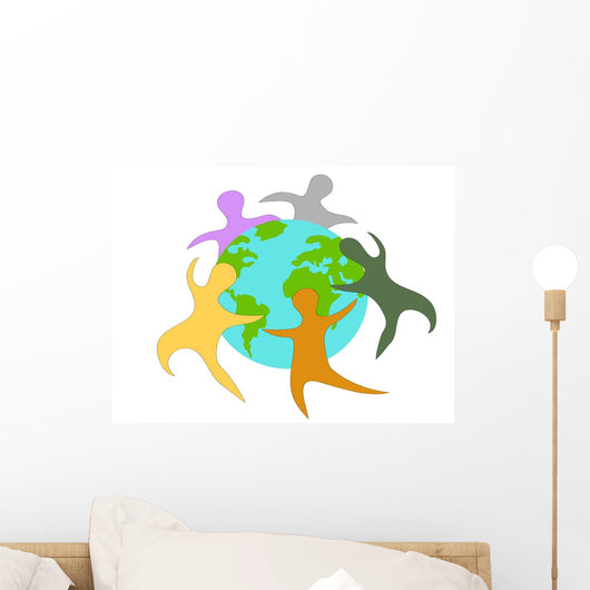 people around the world Wall Decal