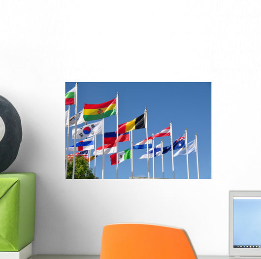 National Flags of the World Wall Mural