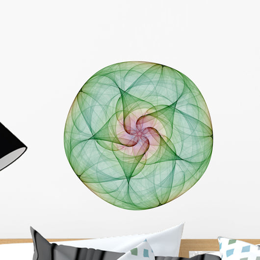 Green Mandala Wall Decal