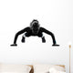 Woman Workout Fitness Posture Wall Decal