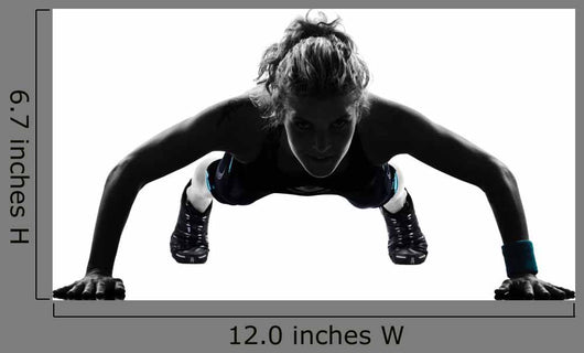Woman Workout Fitness Posture Wall Decal