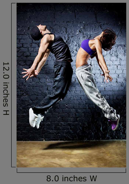 Young Dancer Couple Jumping