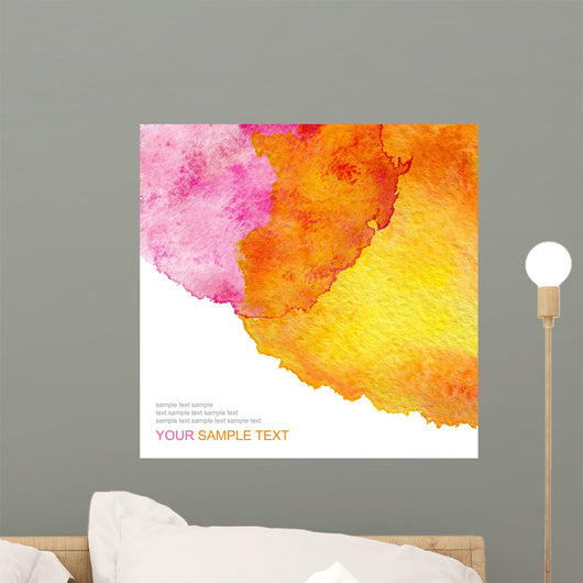 Abstract watercolor painted background Wall Mural