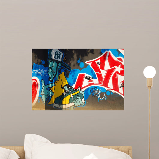 GRAFFITI, EXPRESSION OF HIP HOP Wall Mural