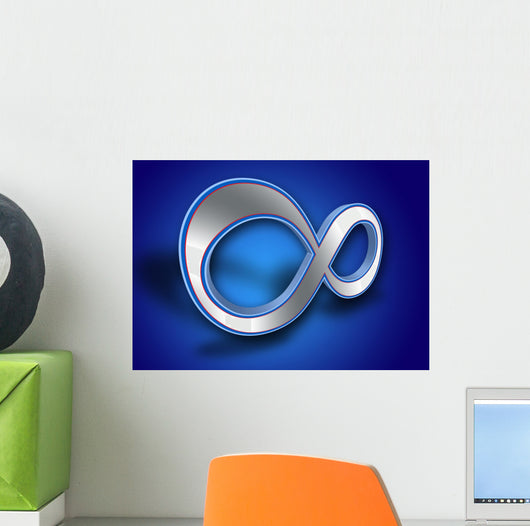 3D Infinity Symbol Wall Mural