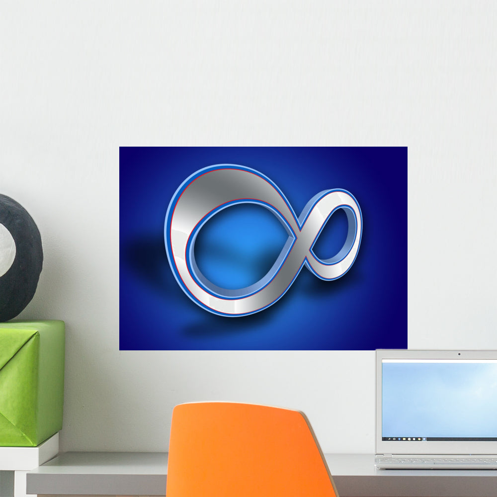 3D Infinity Symbol Wall Mural – Wallmonkeys