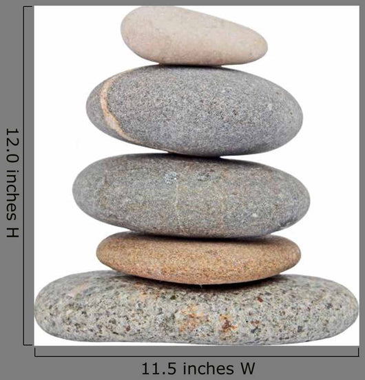Pile Pebble Stone White Wall Decal