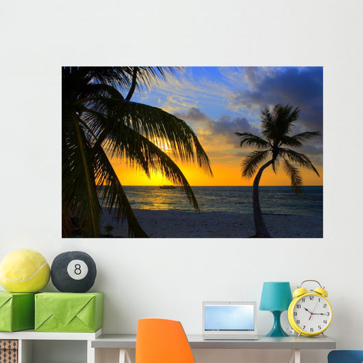 sunset in the indian ocean Wall Mural