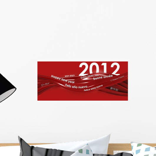 2012 New Year's Banner Wall Decal