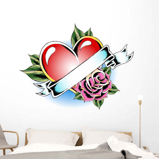 heart tattoo Wall Decal