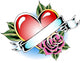heart tattoo Wall Decal