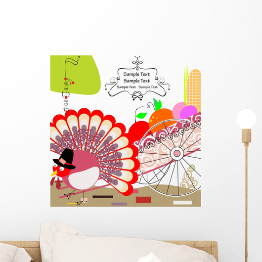 Thanksgiving Turkey Wall Mural
