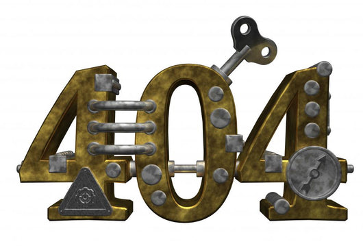 404 Error Steampunk Wall Decal