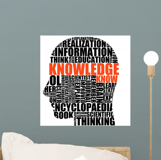 knowledge in your head Wall Decal