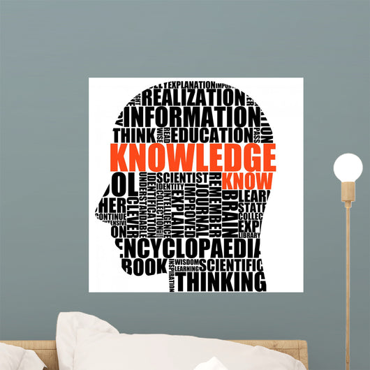 knowledge in your head Wall Decal