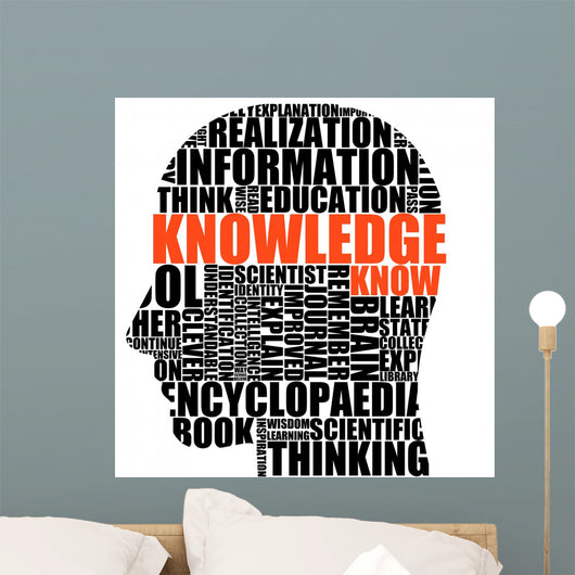 knowledge in your head Wall Decal