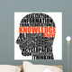 knowledge in your head Wall Decal