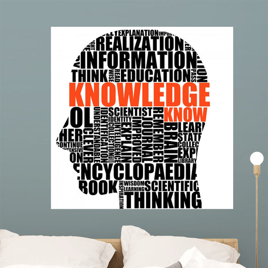 knowledge in your head Wall Decal