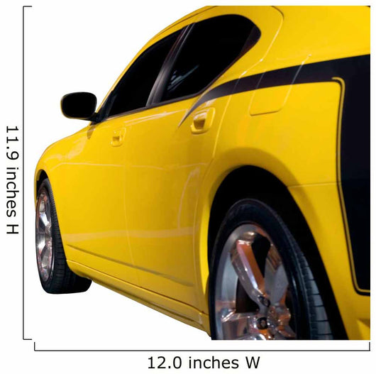 Side View down a Muscle Car Wall Decal