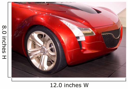 Futuristic Car's Front End Wall Mural