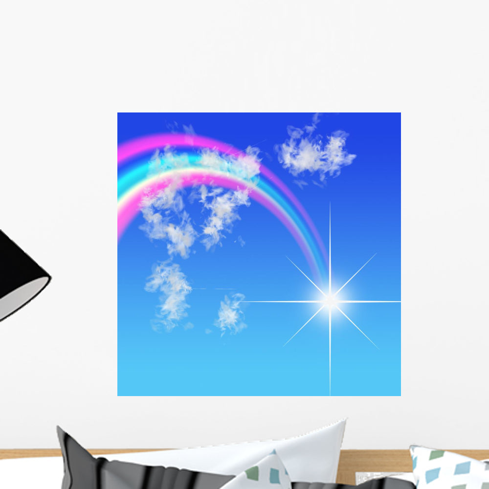 Rainbow Wall Mural Wallmonkeys