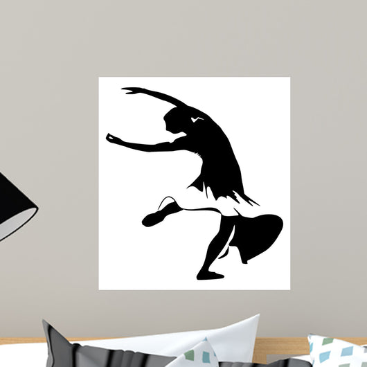 Black and White Silhouette Wall Mural