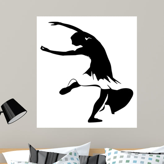 Black and White Silhouette Wall Mural