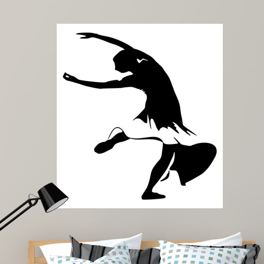 Black and White Silhouette Wall Mural