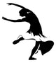 Black and White Silhouette Wall Mural