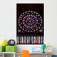 Stained Glass Window in Notre Dame Wall Mural