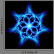 Blue fire flower Wall Mural
