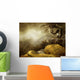 Dragon fantasy scenery and the mountain of gold Wall Mural