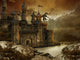 Fantasy Castle Mountains Lake