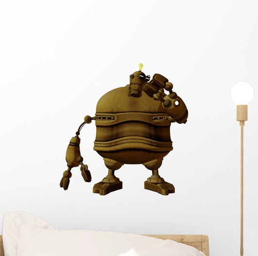 Steam Punk Robot Studying