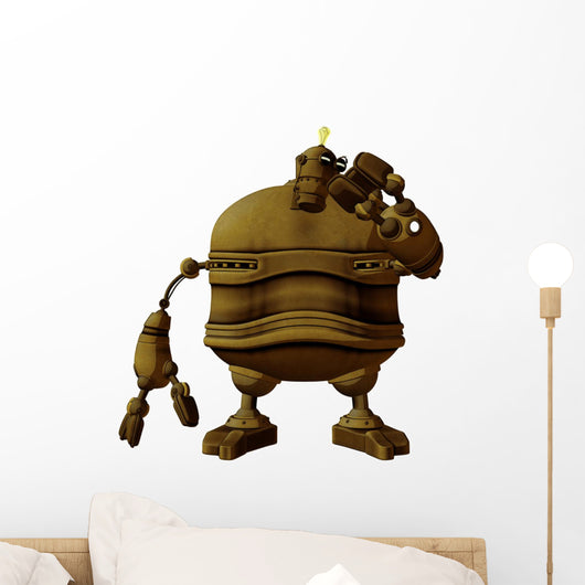 Steam Punk Robot Studying