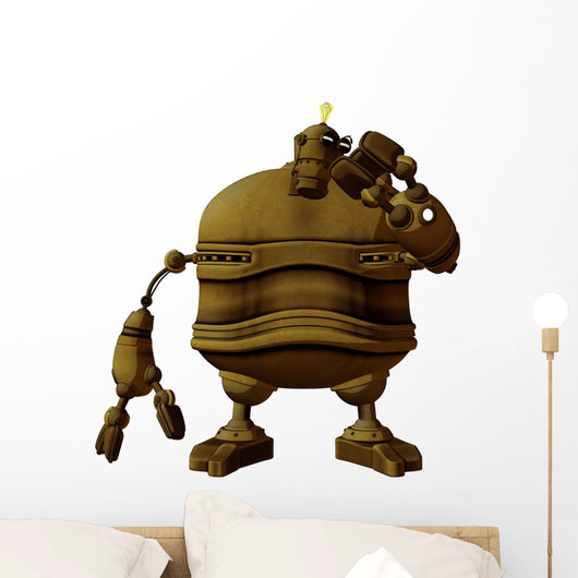 Steam Punk Robot Studying