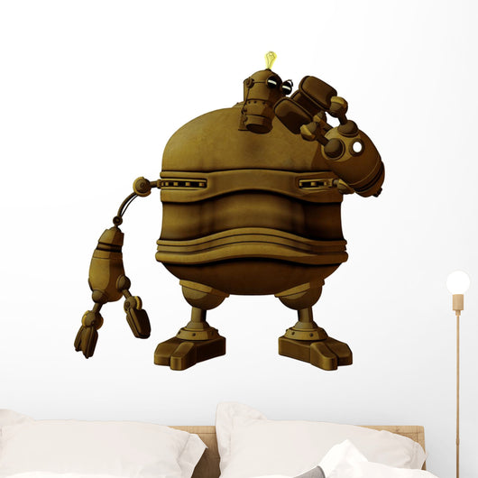 Steam Punk Robot Studying