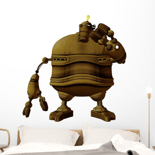 Steam Punk Robot Studying