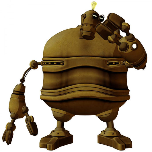 Steam Punk Robot Studying
