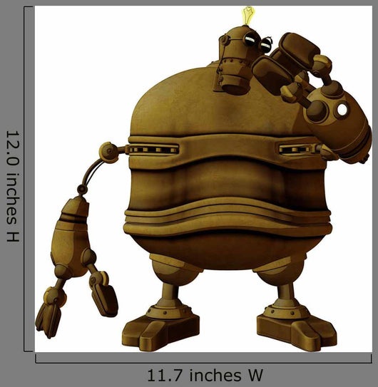 Steam Punk Robot Studying