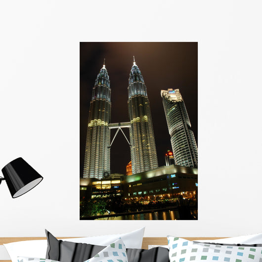 Klcc at Night Wall Mural