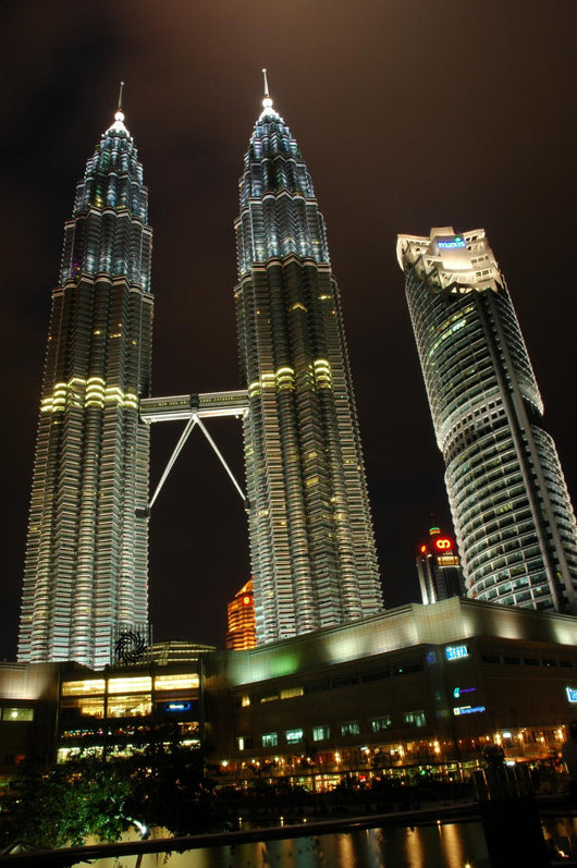 Klcc at Night Wall Mural