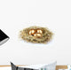 Golden Eggs Nest Wall Decal