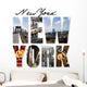 NYC New York City Graphic Montage Wall Decal