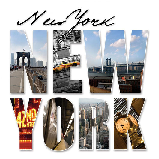 NYC New York City Graphic Montage Wall Decal