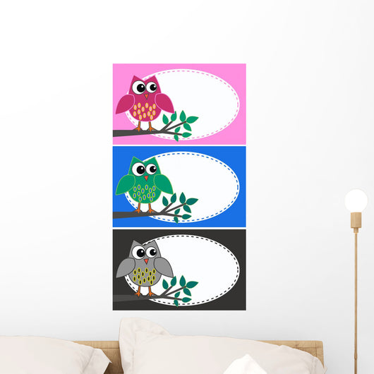Owls Wall Mural